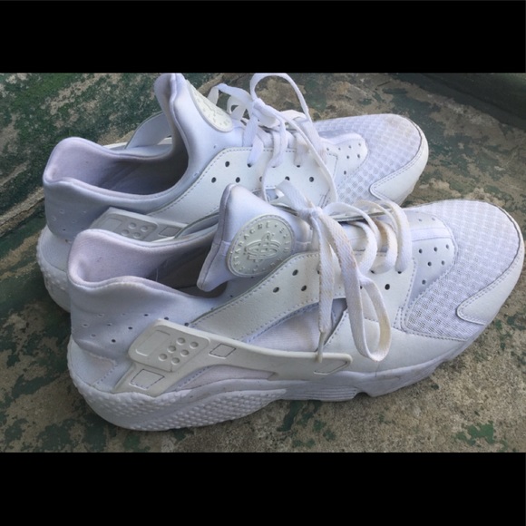 nike huarache white platinum